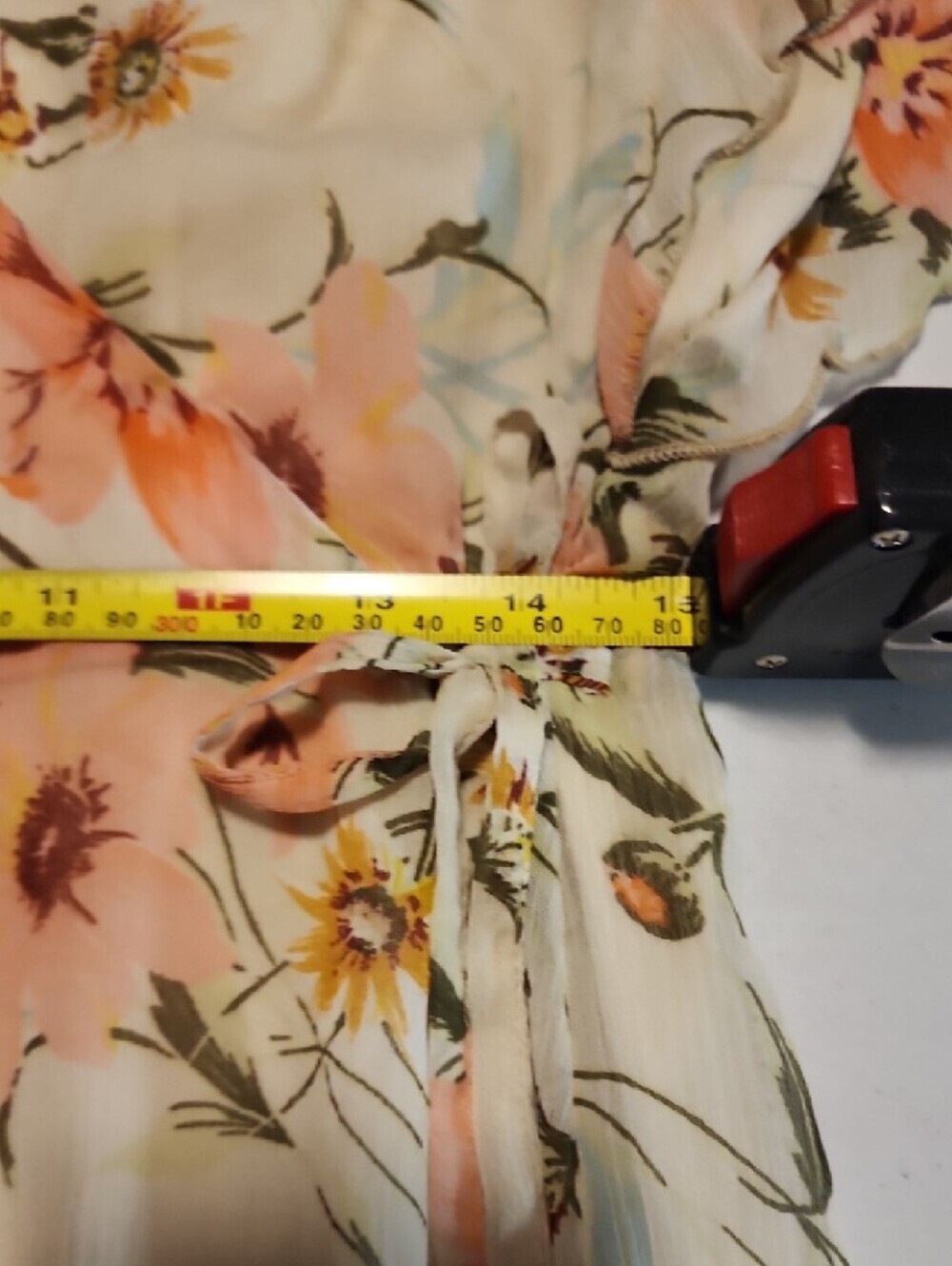 Salt And Sugar Floral High-Low Dress in Cream And Pink - Picture 6 of 11